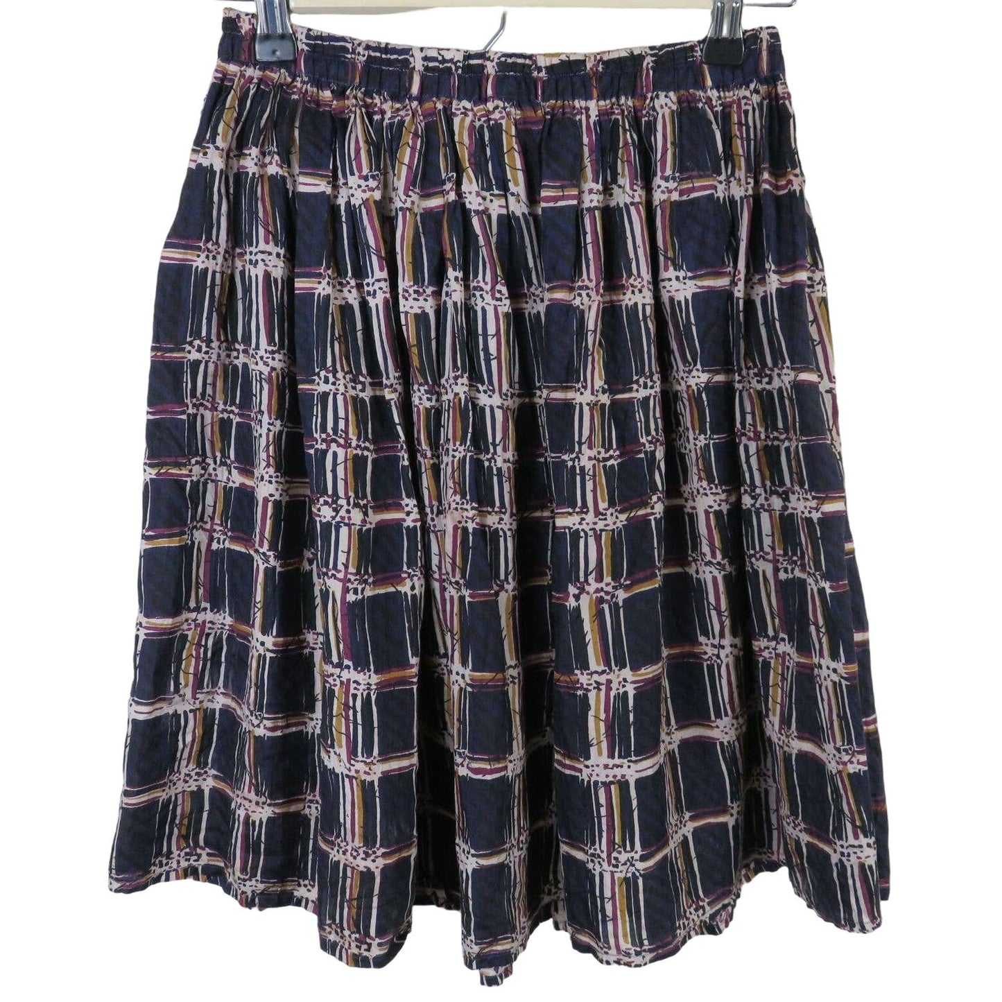 Vintage Silk Patterned Skirt - Women's M