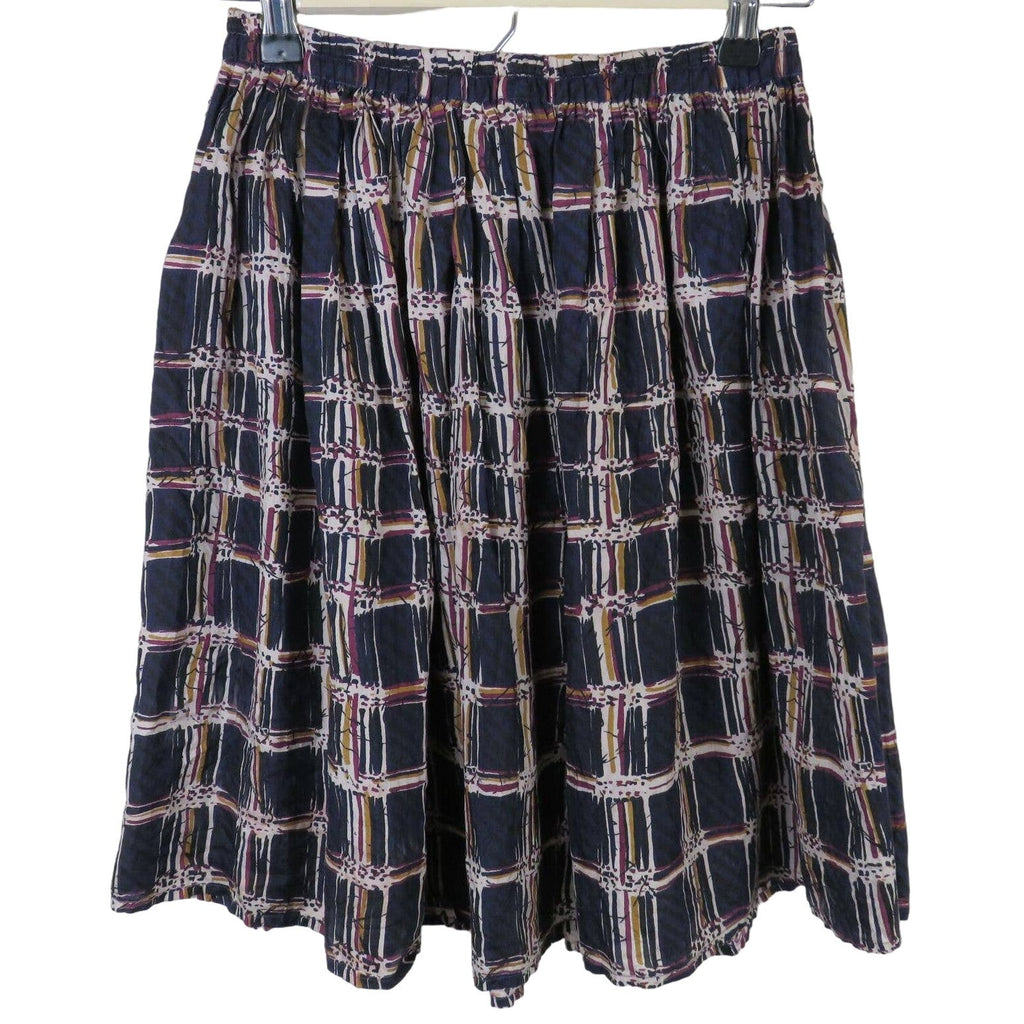 Vintage Silk Patterned Skirt - Women's M