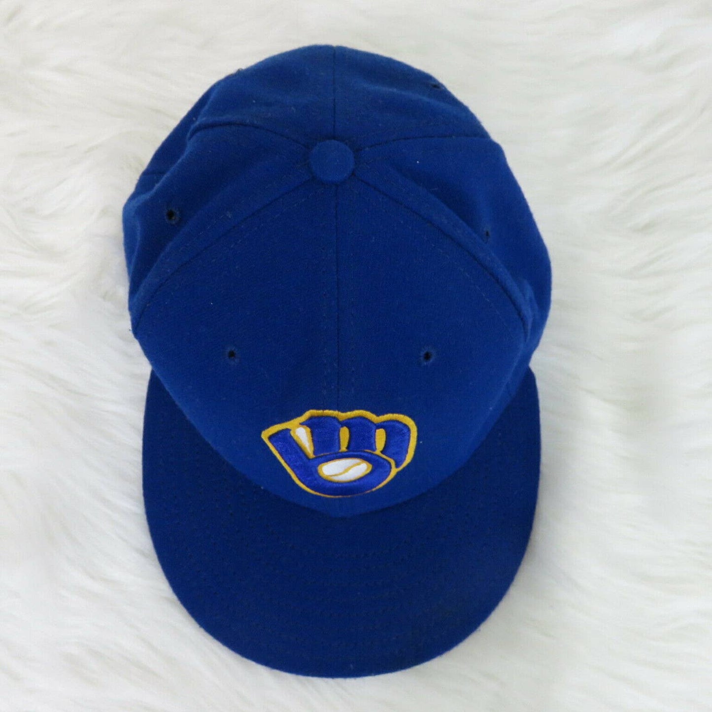 New Era Milwaukee Brewers Fitted Baseball Hat - Men's 7 1/4