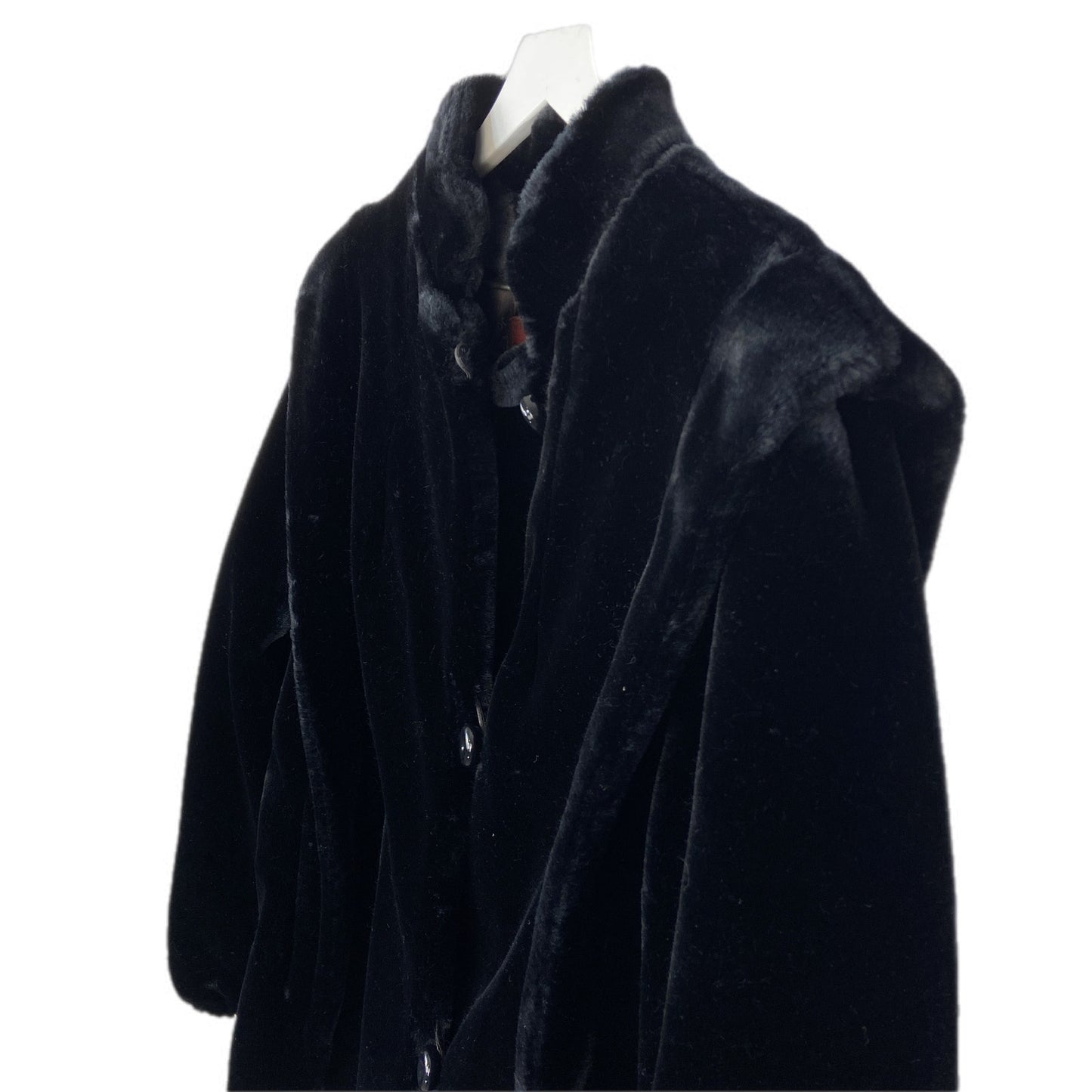 American Vintage Black Faux Fur Jacket - Women's Size 11/12