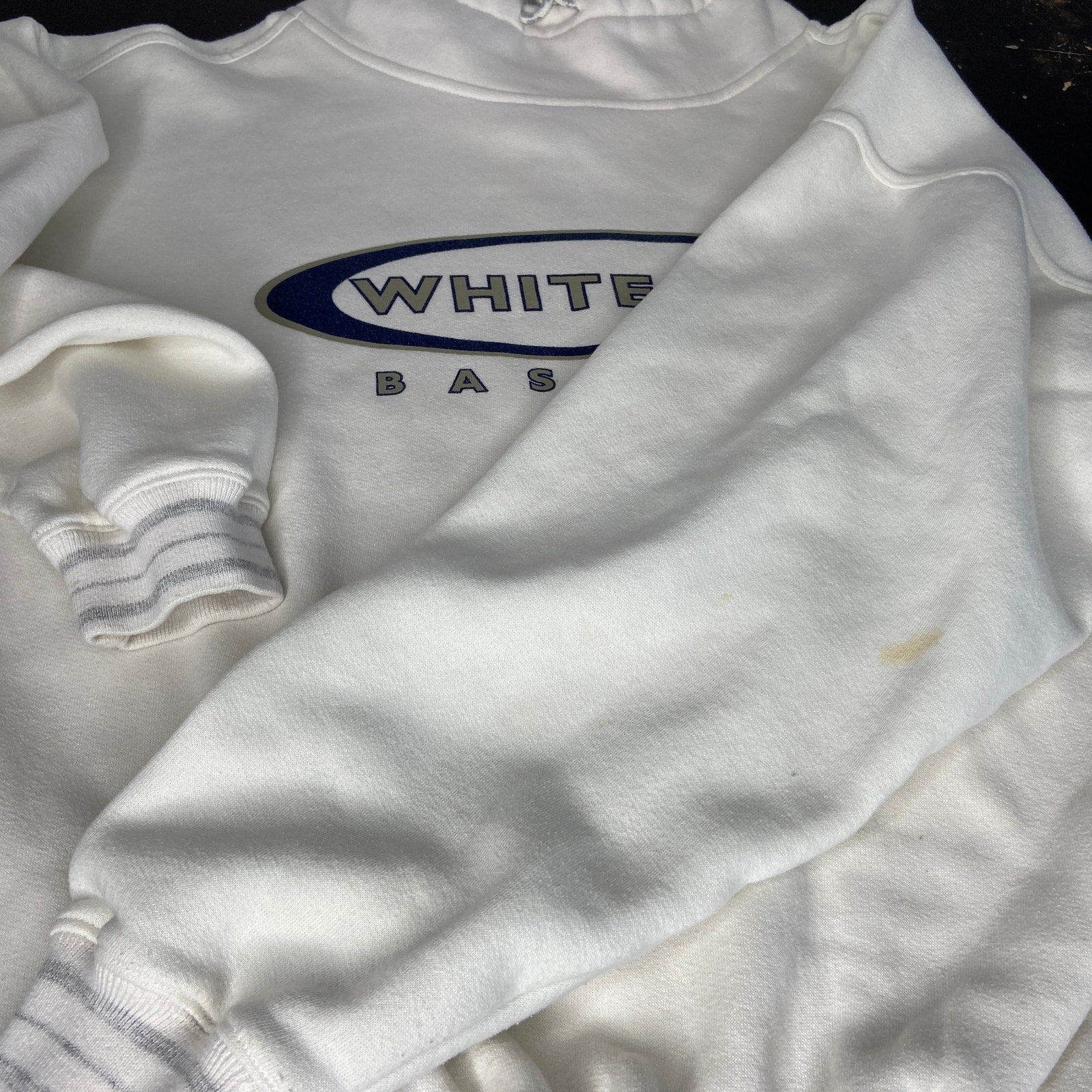 Vintage Whitecaps Baseball Mock Neck Sweatshirt - Adult Size M