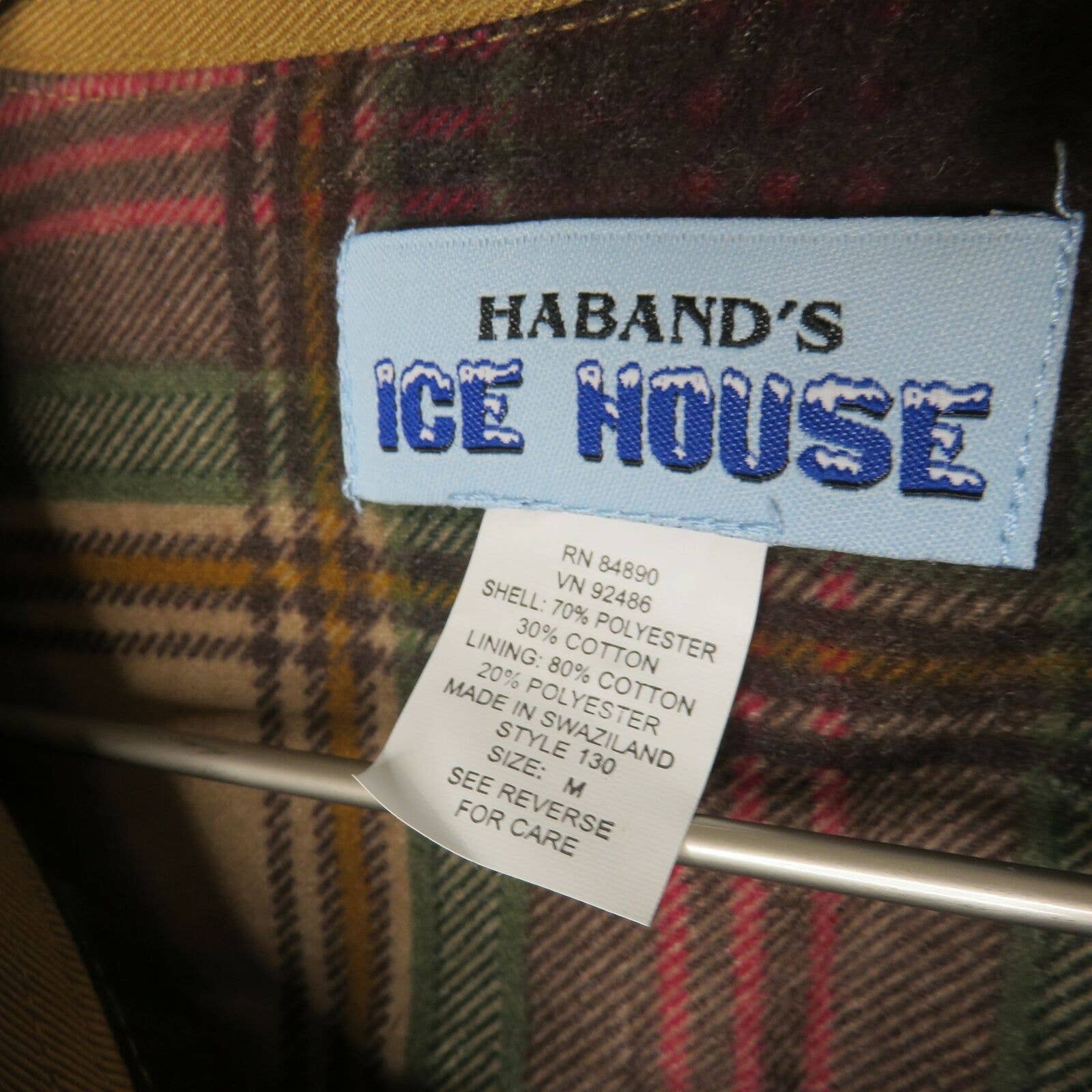 Vintage Flannel Lined Camel Colored Shacket - Men's Medium