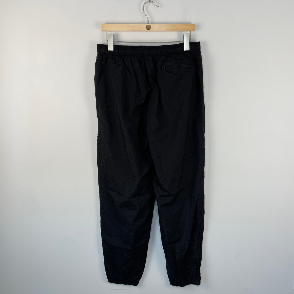 Vintage Nike 90's Black Unlined Nylon Windbreaker Pants - Men's Size XL