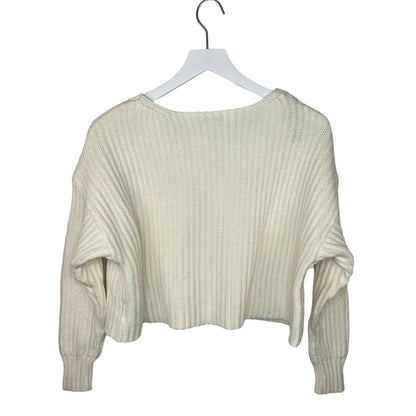 American Eagle Oversized Crop Cable Knit Sweater - Women's Size S