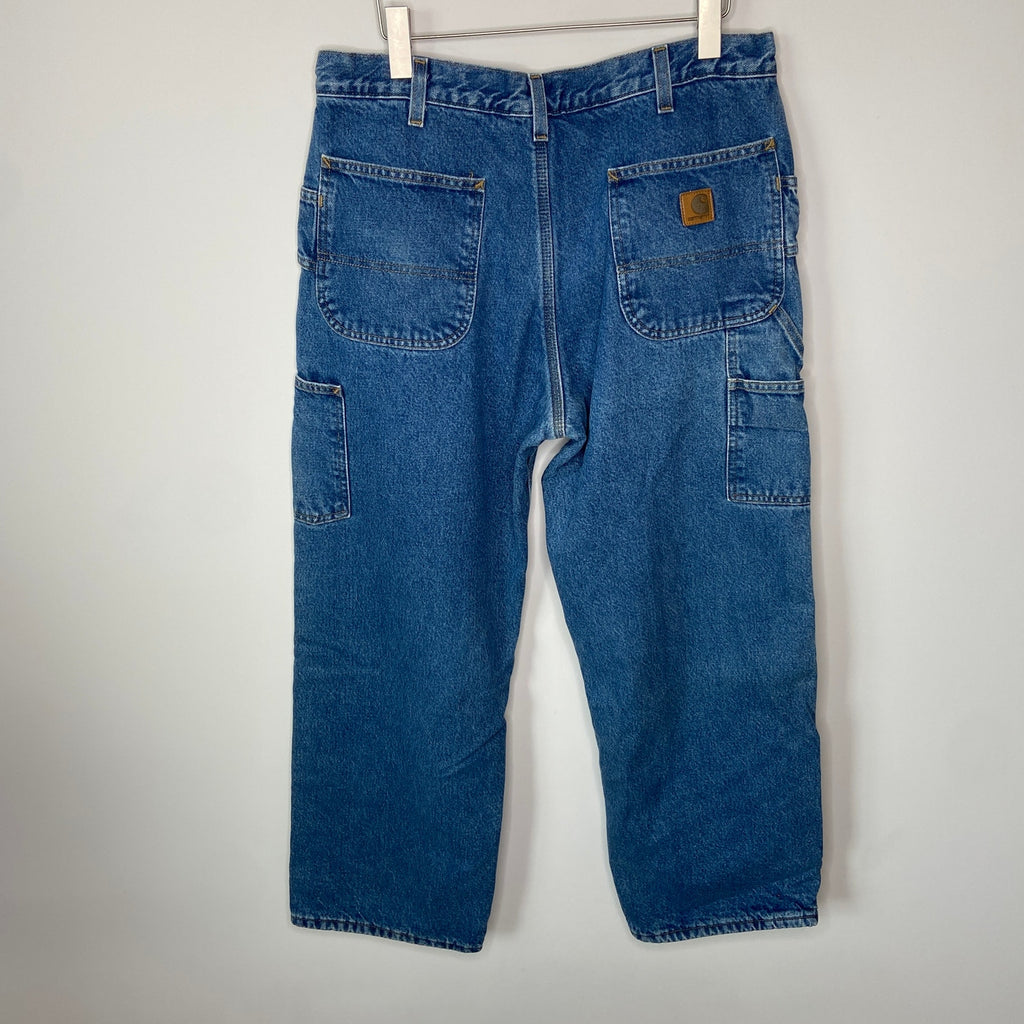 Vintage Carhartt Fleece Lined Carpenter Jeans - Men's Size 36
