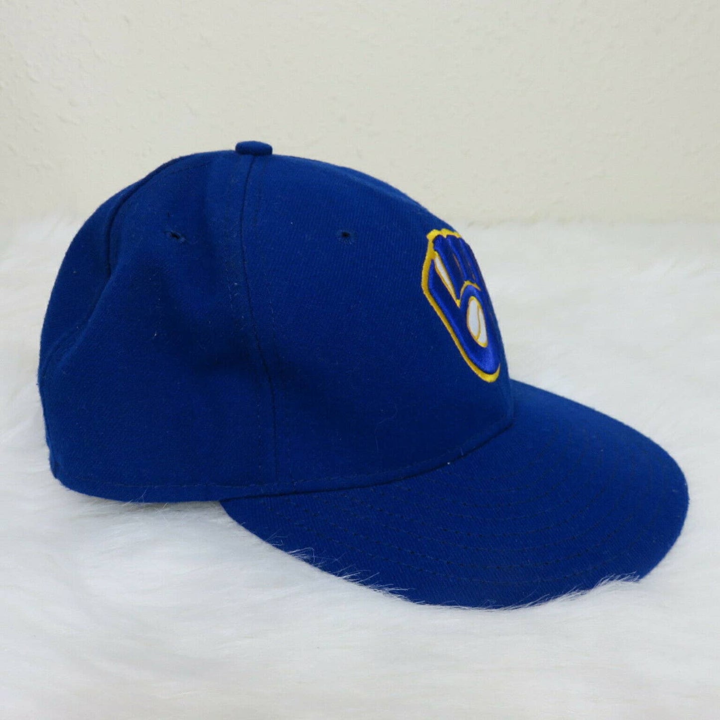 New Era Milwaukee Brewers Fitted Baseball Hat - Men's 7 1/4