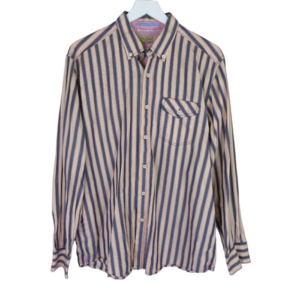 Tommy Bahama Striped Button Down Collar Casual Shirt - Men's L