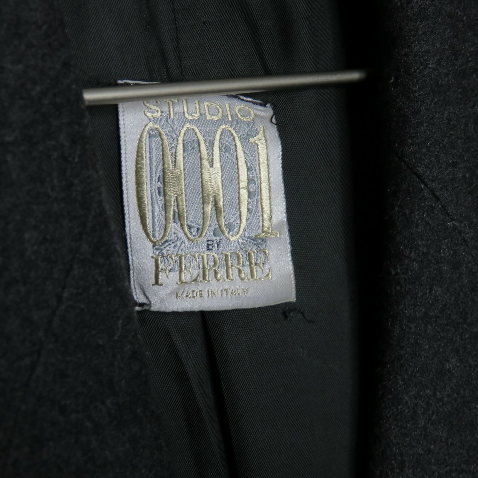 Vintage Dark Gray Italian Made Blazer - Women's Size 10