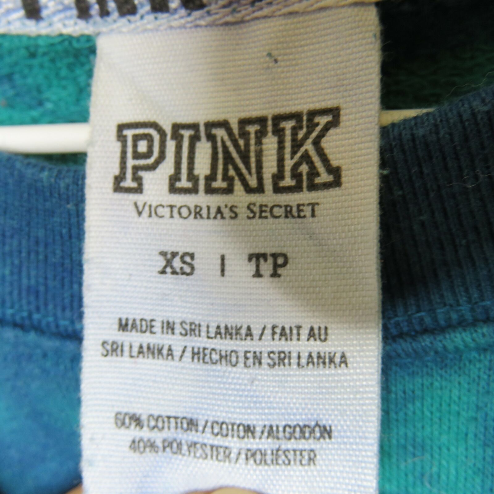 Pink Tie Dye Long Sleeve Light Weight Sweatshirt - Women's XS