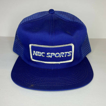 Vintage K Products NBC Sports Patch Mesh Snapback Trucker Hat Made in USA