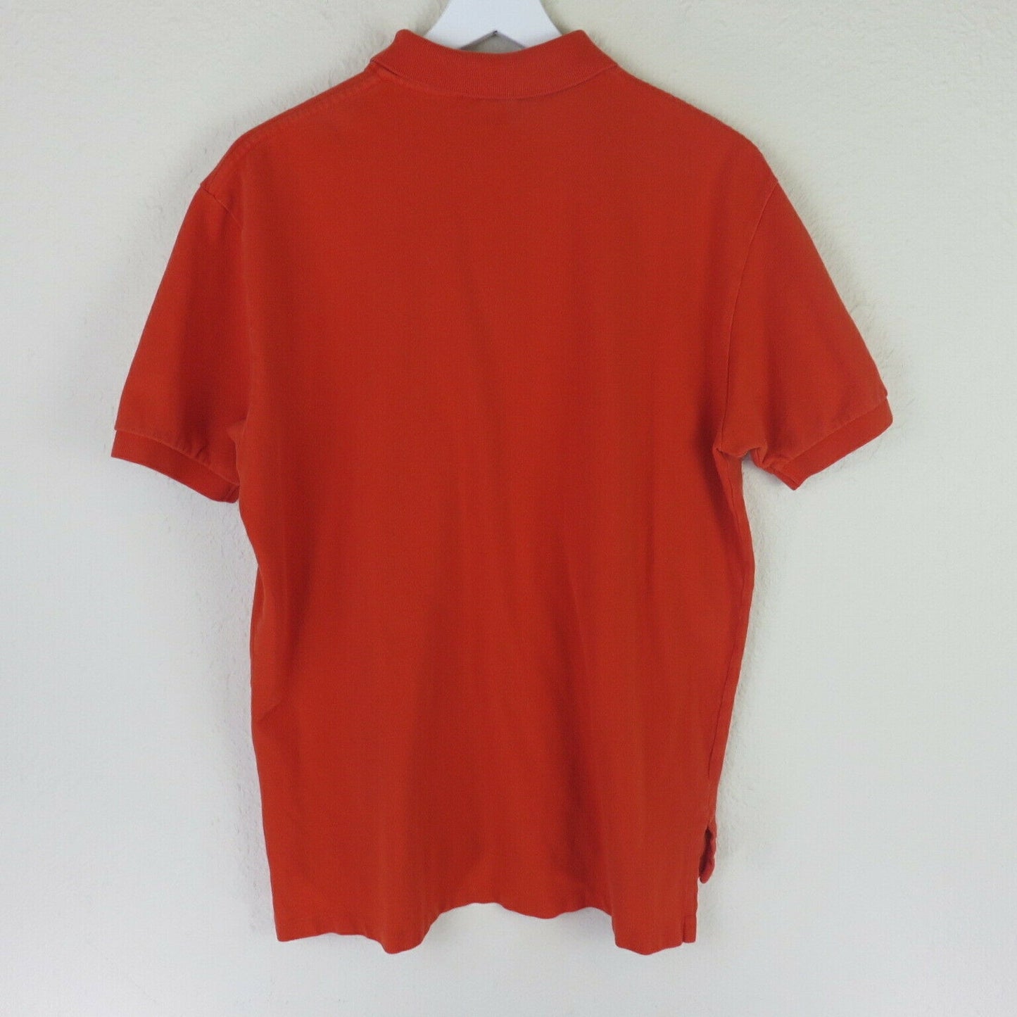 Polo by Ralph Lauren Red-Orange Pony Logo Preppy Short Sleeve Shirt - Men's L