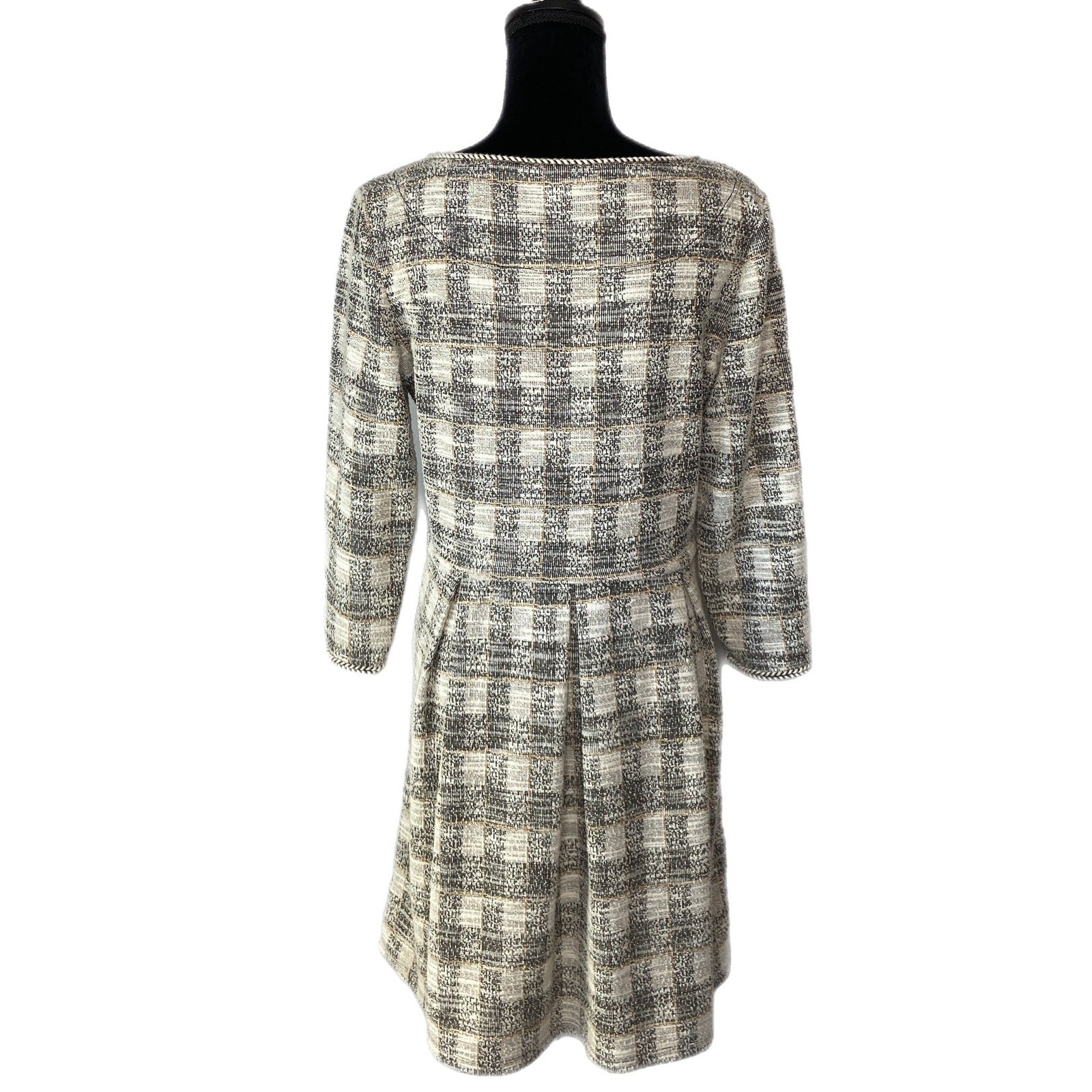 Max Studio Plaid Tweed Style Dress - Women's Size Large