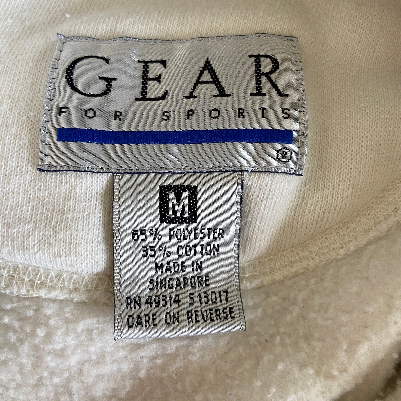 Vintage Whitecaps Baseball Mock Neck Sweatshirt - Adult Size M