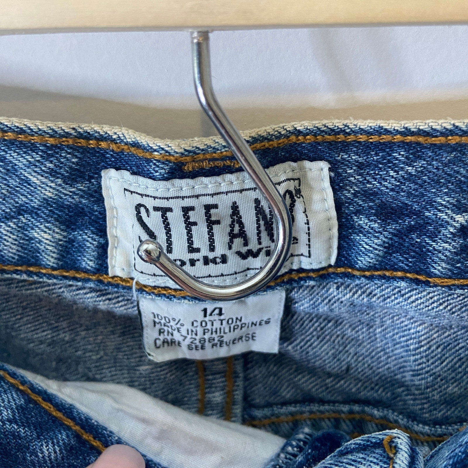 Vintage Stefano High Rise Tapered Leg Stone Washed Jeans - Women's Size 14