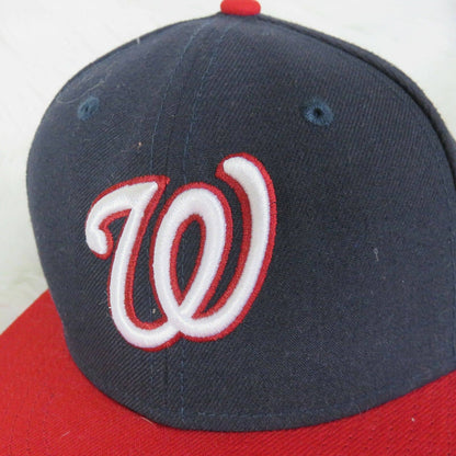 New Era Washington Nationals Fitted Baseball Hat - Size 6 5/8