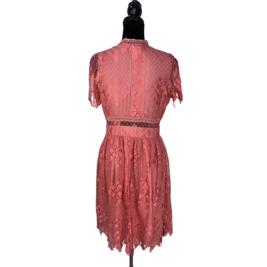 Foxiedox Bravo Zulu Lace Fit & Flare Dress In Primrose - Women's Size L