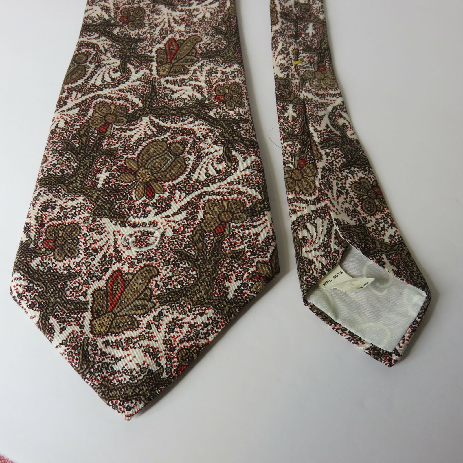Vintage Oscar de la Renta Silk Floral Men's Tie