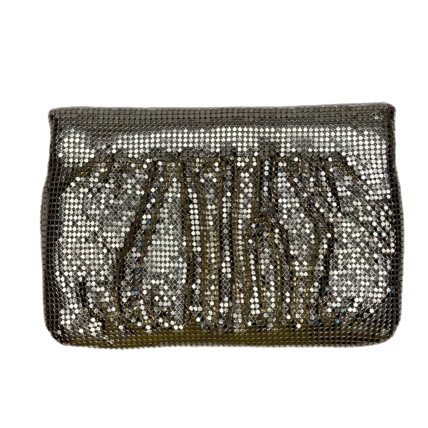 Artistry Gold Mesh Clutch Crossbody Formal Evening Purse