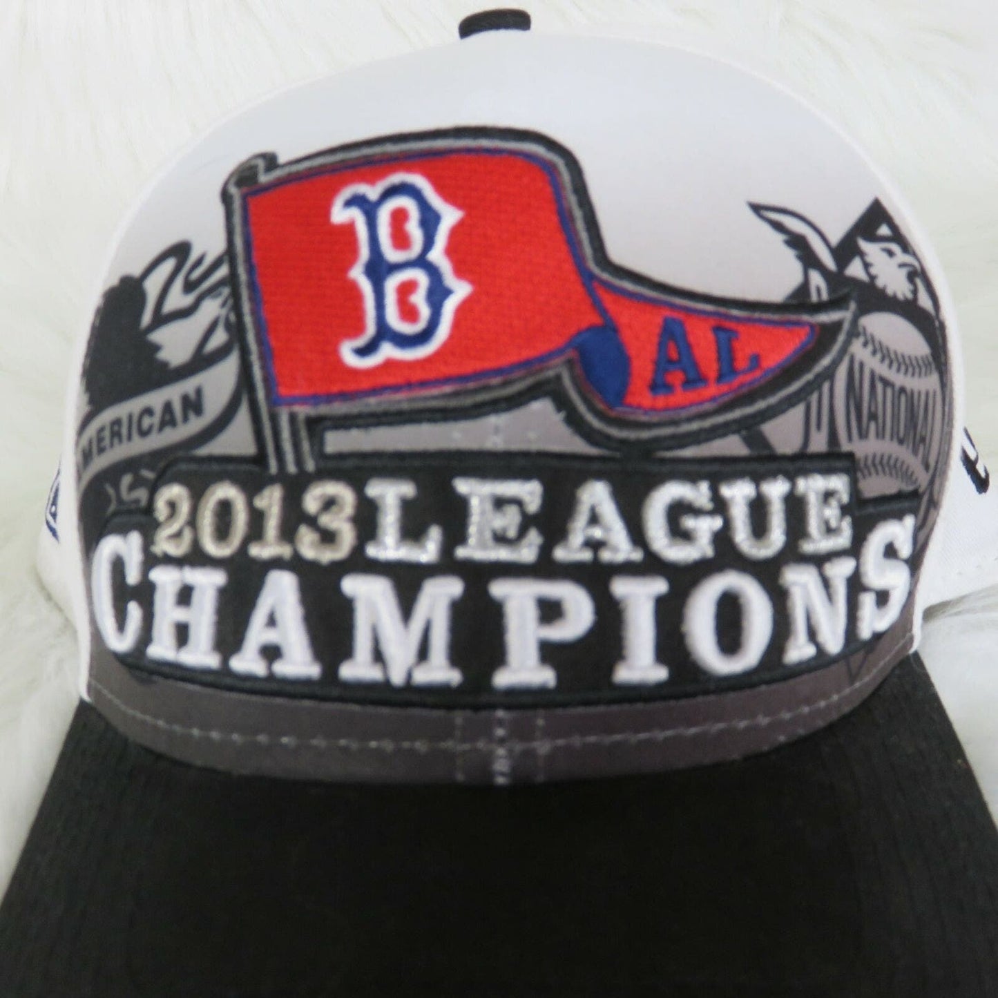 New Era Boston Red Sox League Champions Fitted Baseball Hat - Men's Size 7 5/8