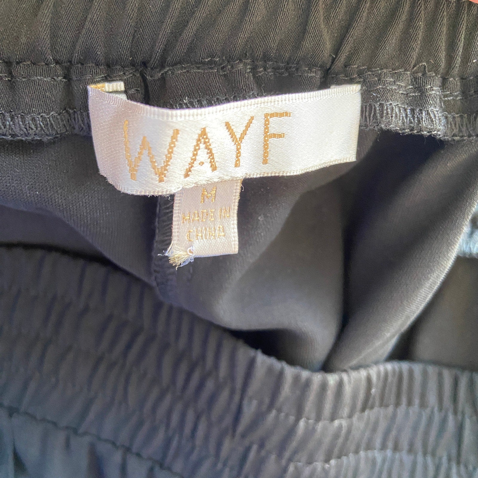 WAYF Black Lace Detail Joggers - Women's Size M