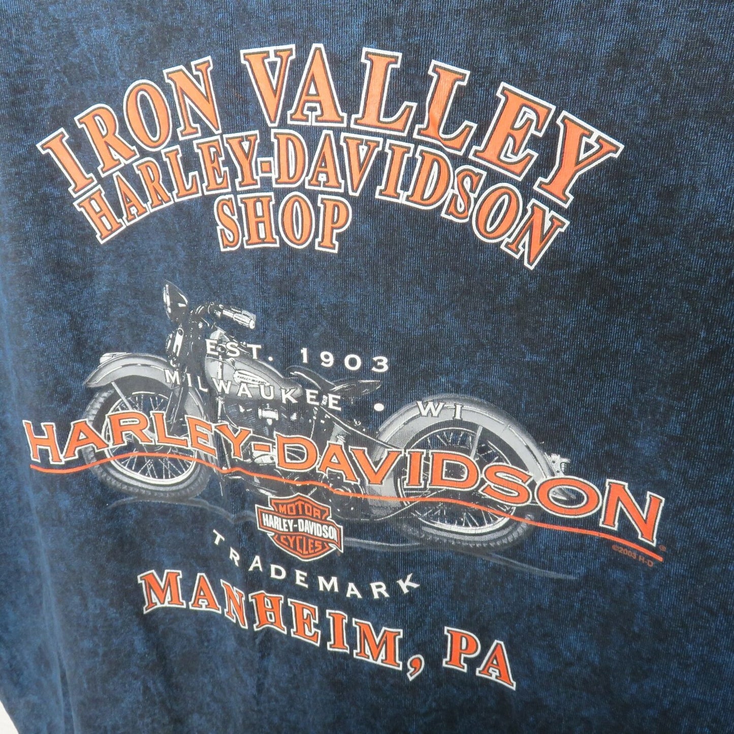 Harley-Davidson Bald Eagle Iron Valley T Shirt Made in USA - Men's L