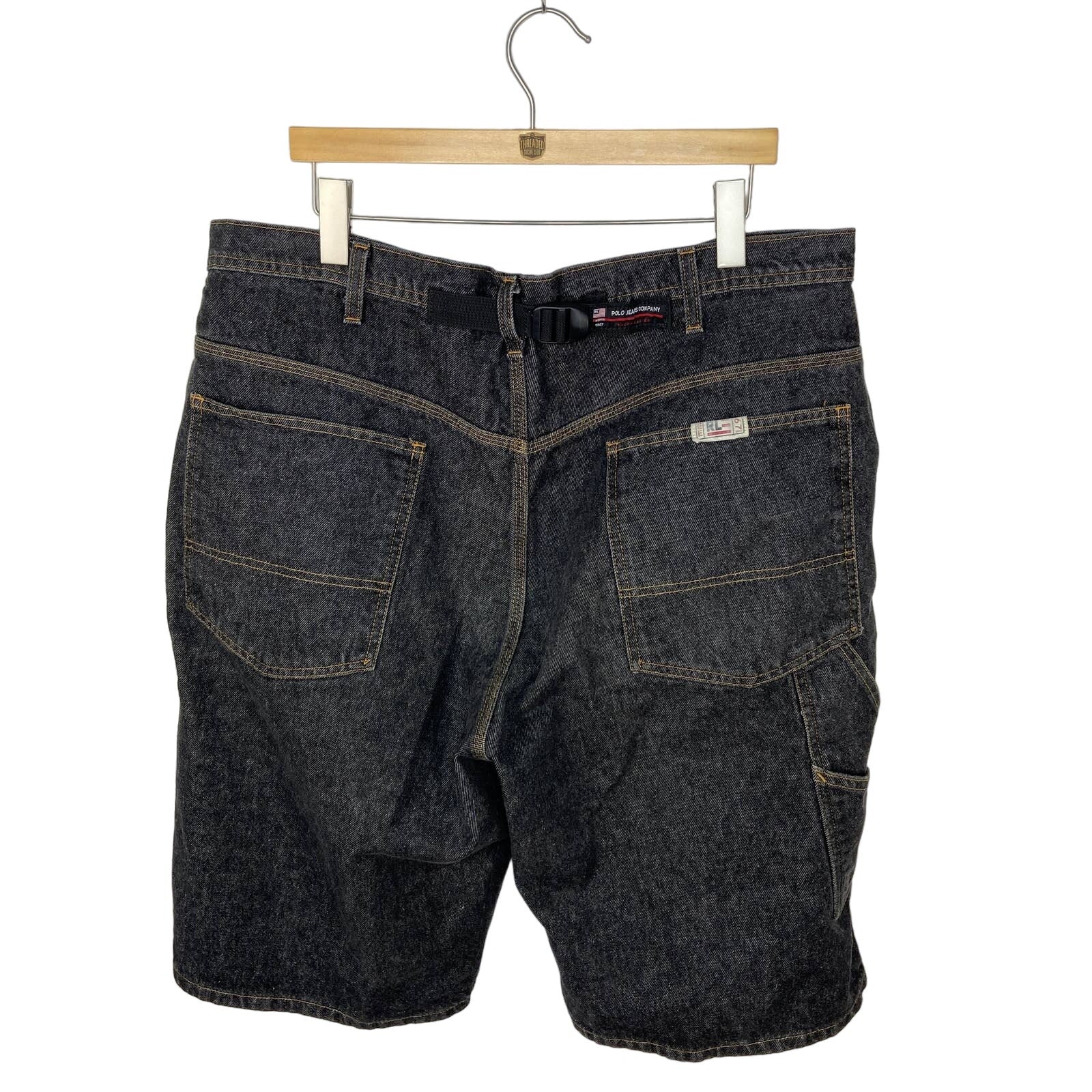 RL Polo Jeans Co Cinch Back Cargo Shorts - Men's Size 38