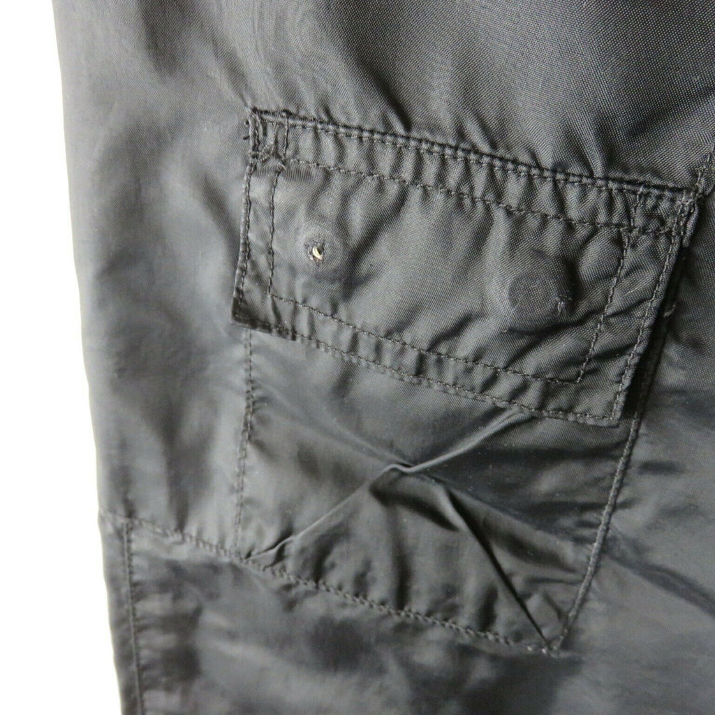 Vintage Reebok Black Cargo Style Track Pants - Women's Large