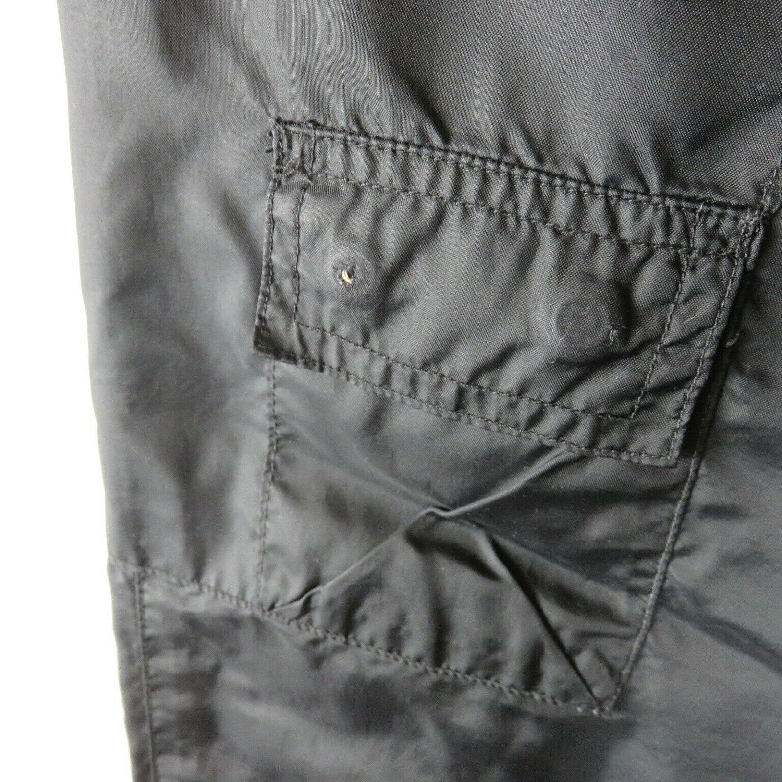 Vintage Reebok Black Cargo Style Track Pants - Women's Large
