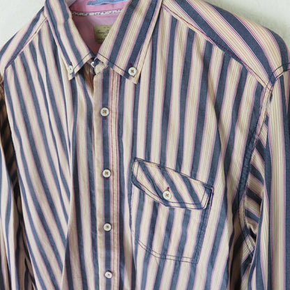 Tommy Bahama Striped Button Down Collar Casual Shirt - Men's L