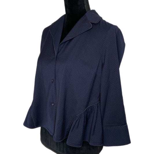 BCBGMaxAzria Navy Blue 3 Button Jacket - Women's Size XXS