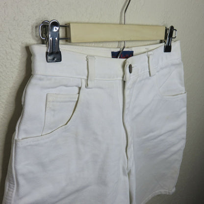 Vintage White High Waist Denim Shorts - Women's M