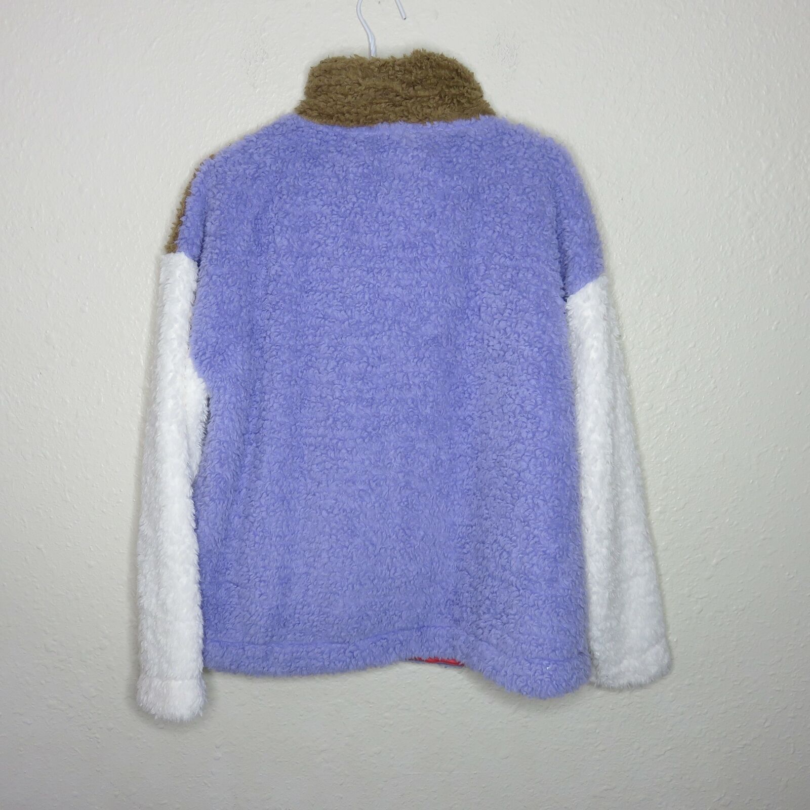 Gap Oversized Fuzzy Cozy Color Block 1/4 Zip Fleece - Women's S