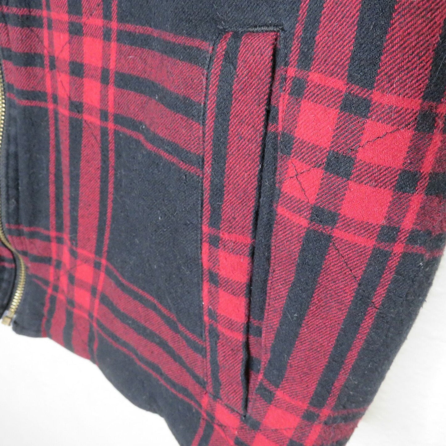 J. Crew Red Plaid Flannel Reversible Vest - Women's Small