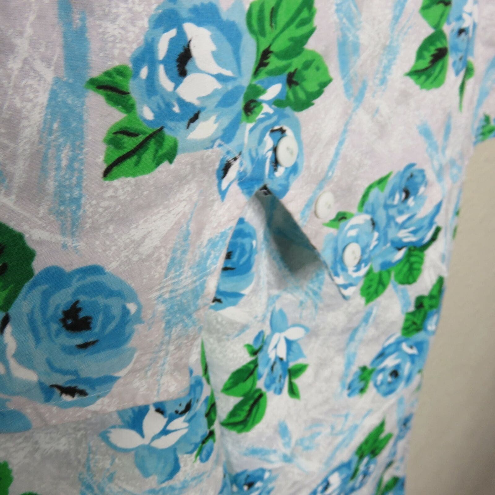 Vintage Floral Crop Top and Matching Capri Pants - Women's Size Small