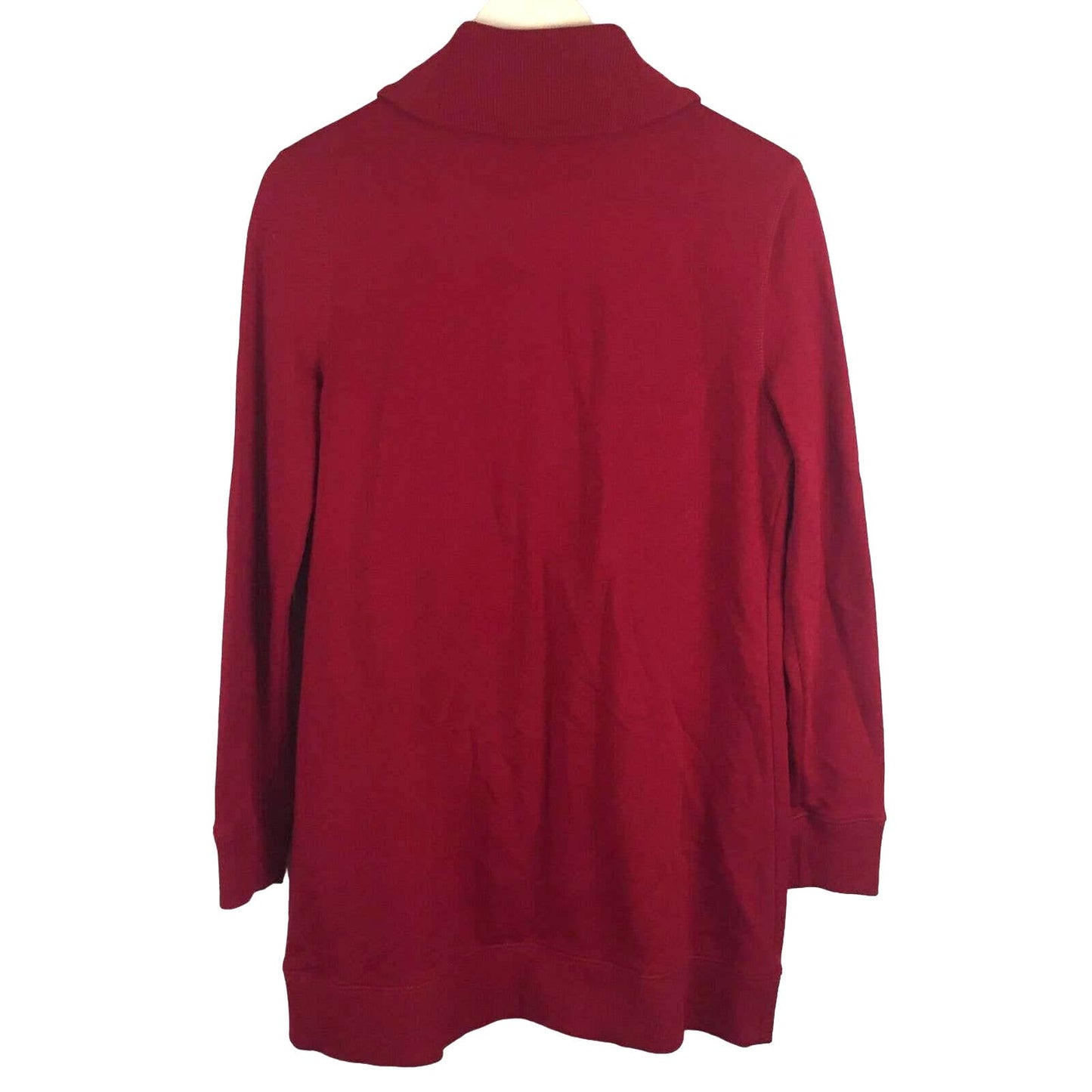 Chaps Holiday Red Cardigan Duster Toggle Closures - Women's M