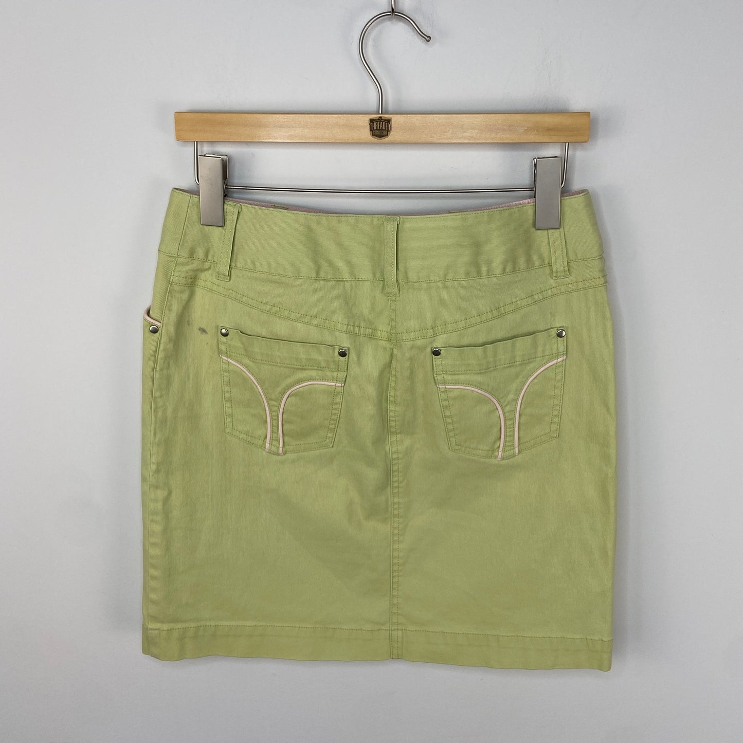 Y2K Light Green Short Skirt - Women's Size 4