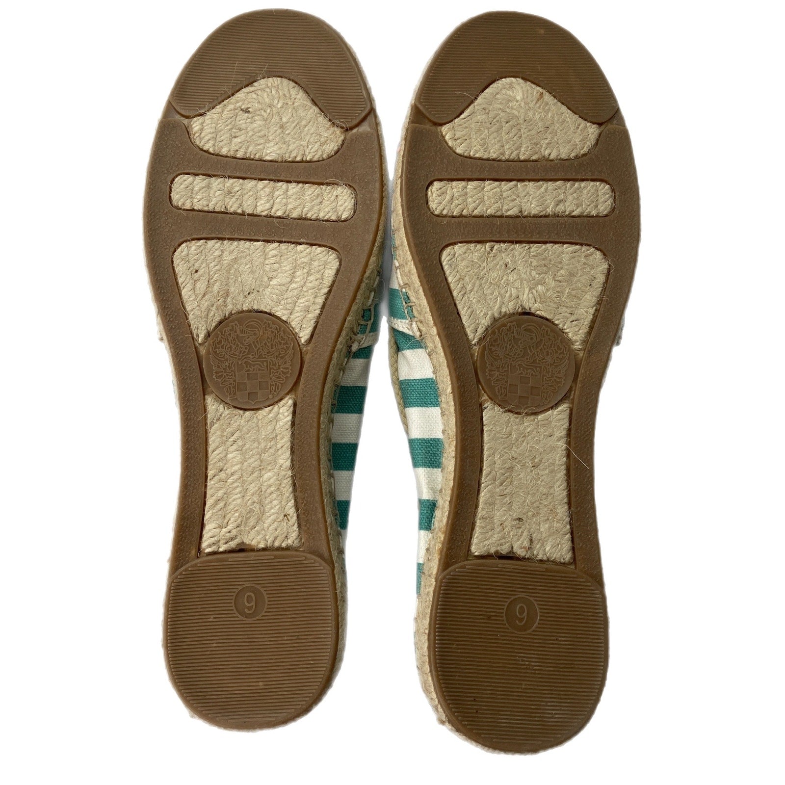 Vince Camuto Striped Flat Slip On Espadrille Shoes - Women's Size 9