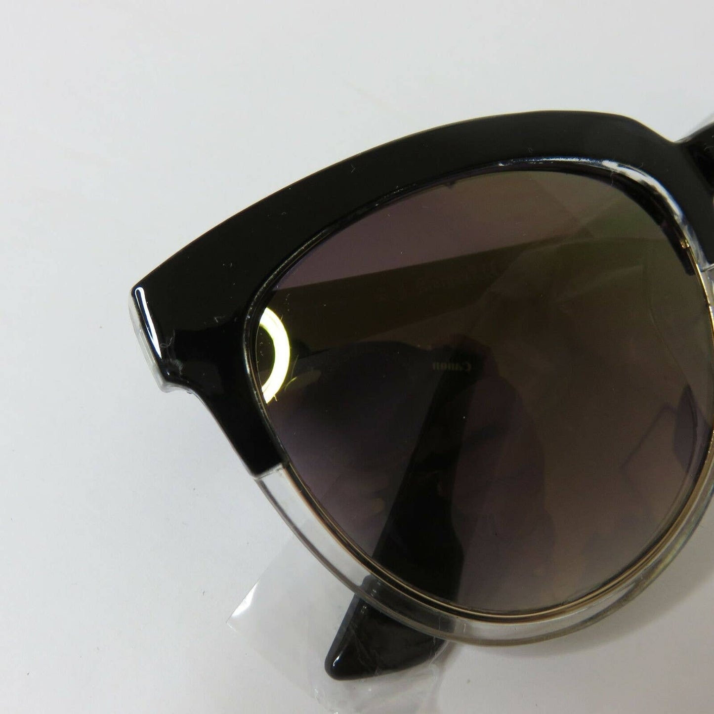 A.J. Morgan Black Clear Plastic Rim Sunglasses