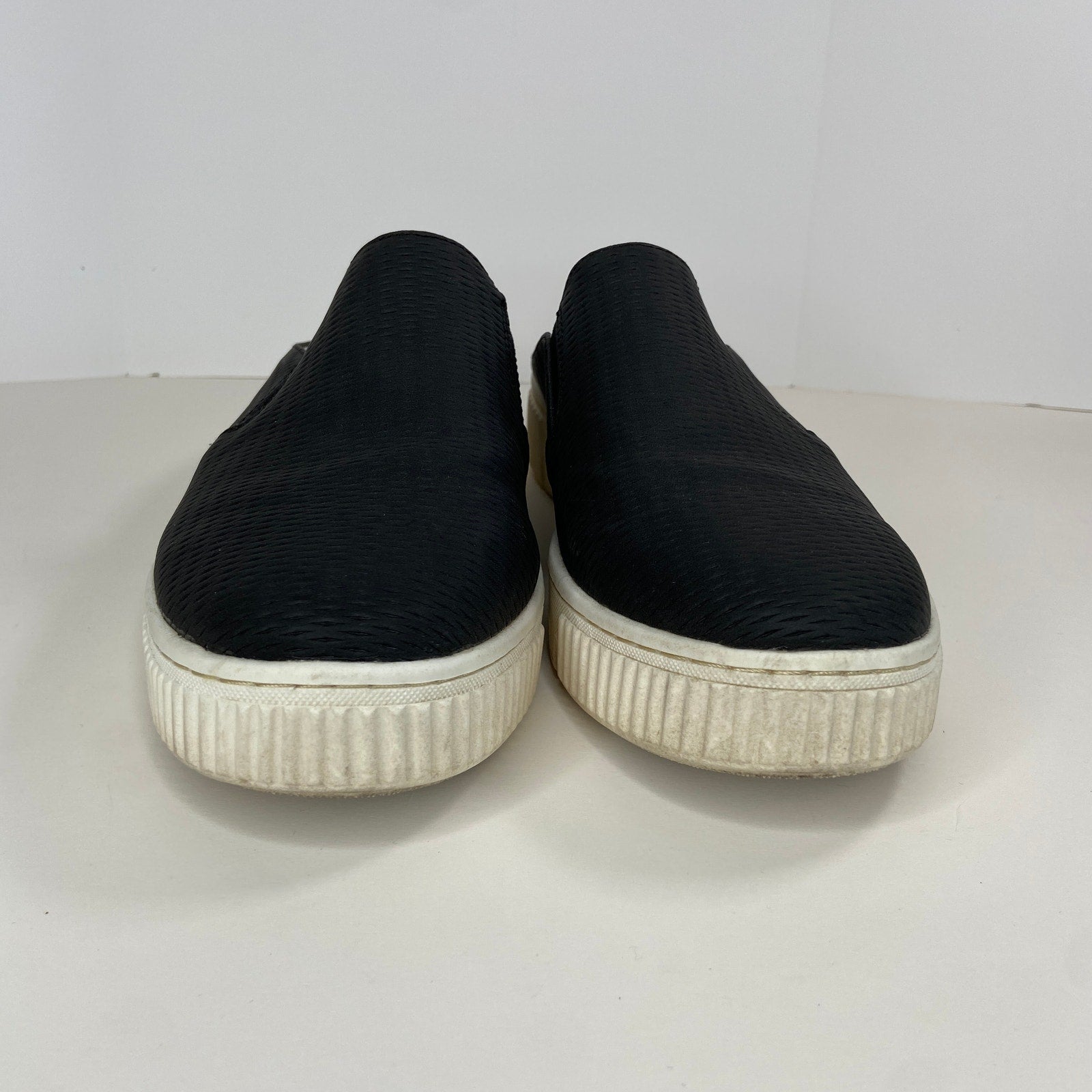 Naturalizer Soul Truly Black Faux Leather Slip On Sneakers - Women's Size 10