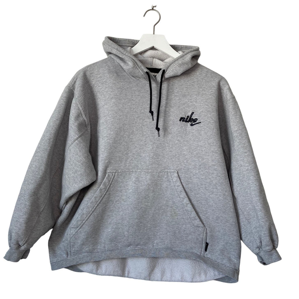 Vintage 90's Nike Gray Crop Hoodie - Women's Size M