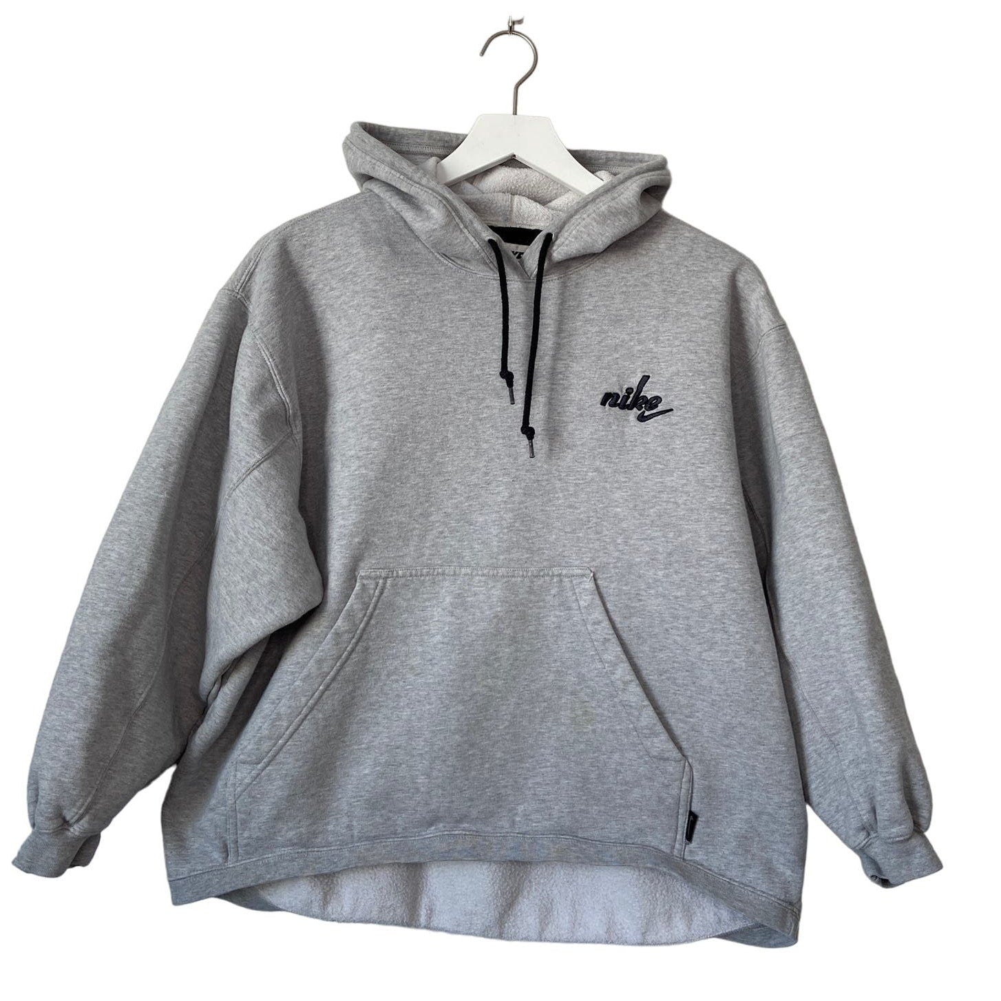 Vintage 90's Nike Gray Crop Hoodie - Women's Size M