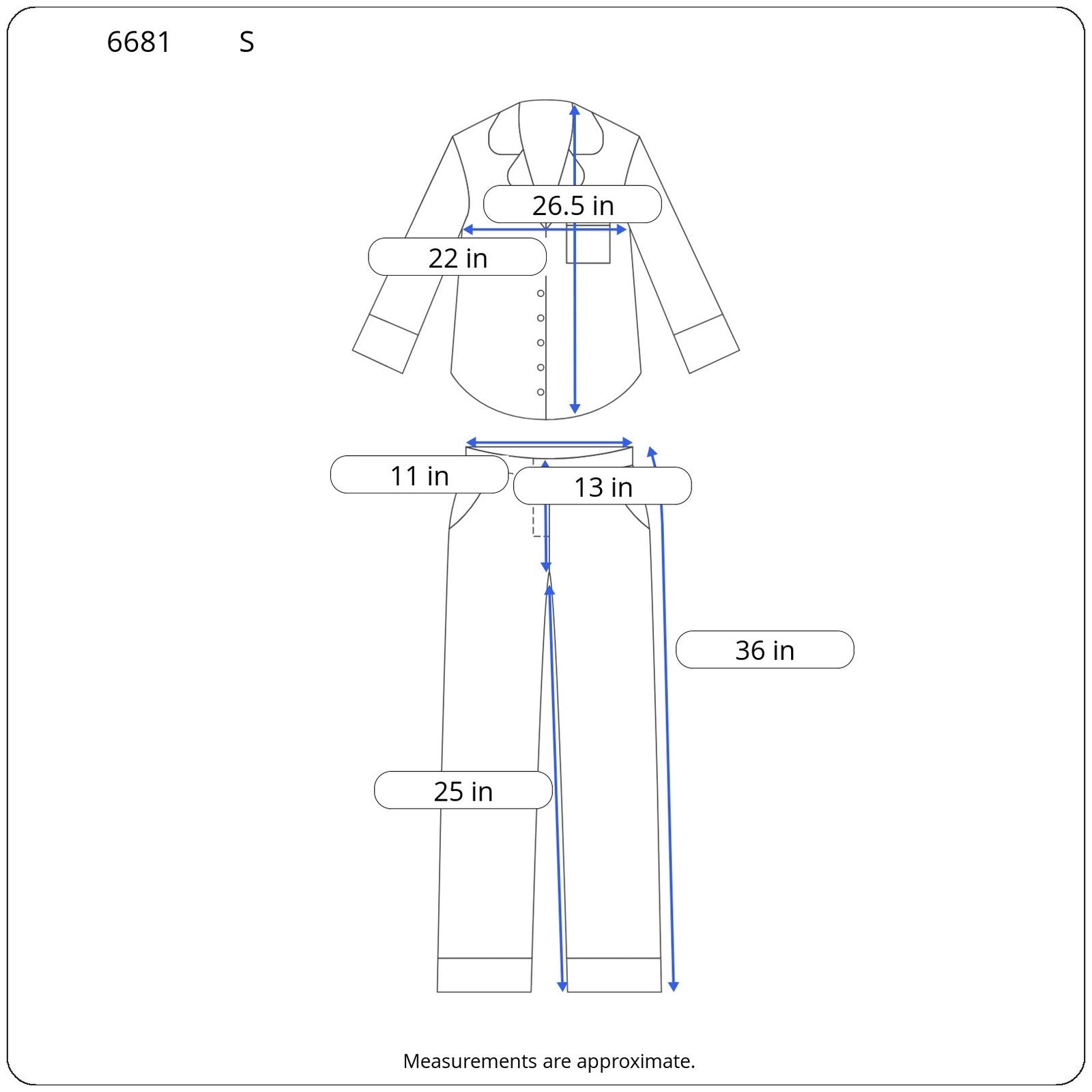 Vintage Gold Label Victoria's Secret Waffle Knit Pajama Set - Women's Size Small