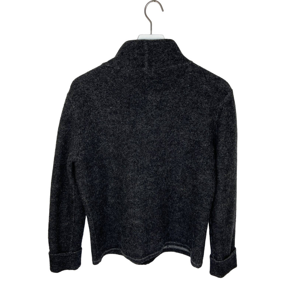 Eagle's Eye Wool Zip Up Dark Gray Cardigan - Women's Size M