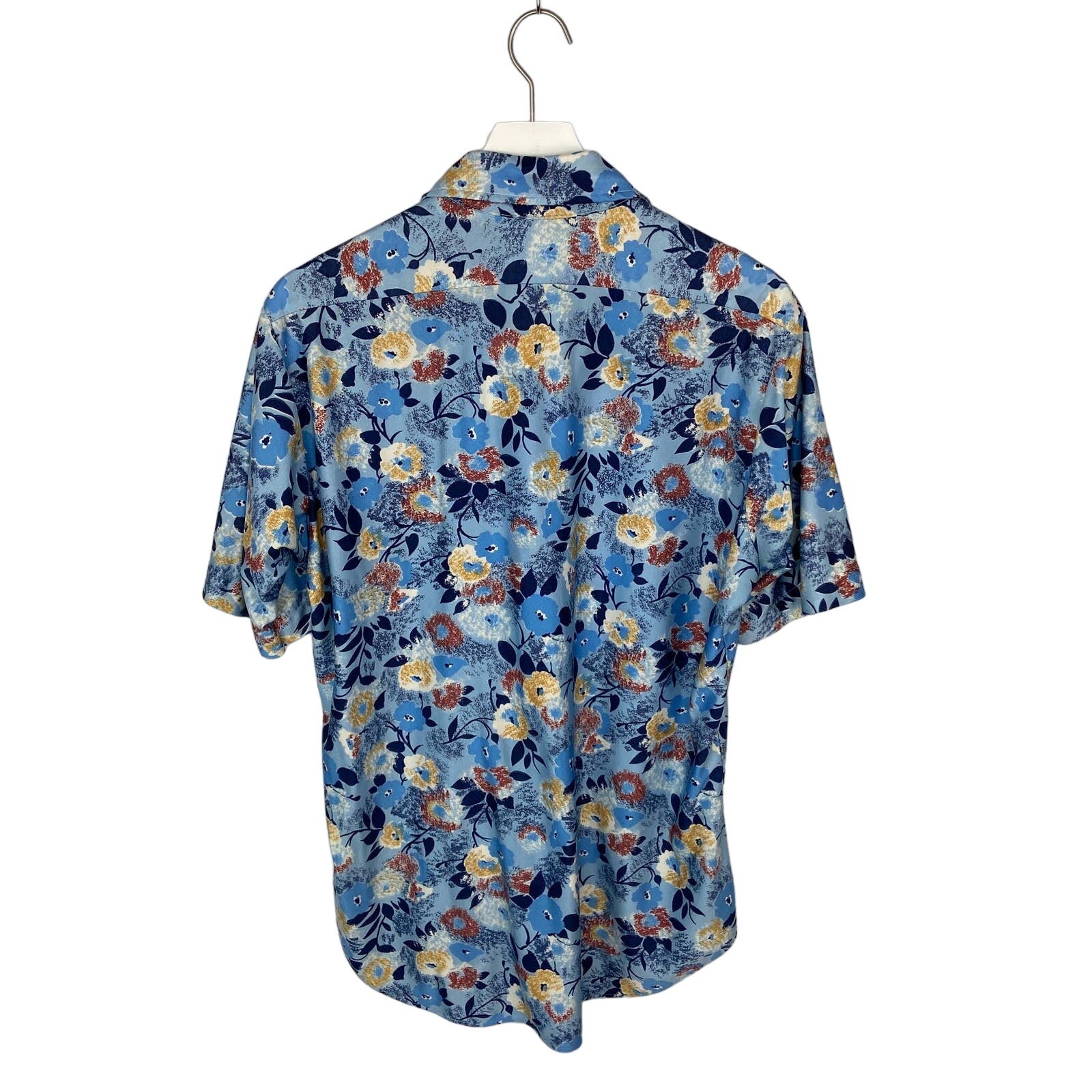 Vintage Floral Leisure Short Sleeve Shirt - Men's Size 16