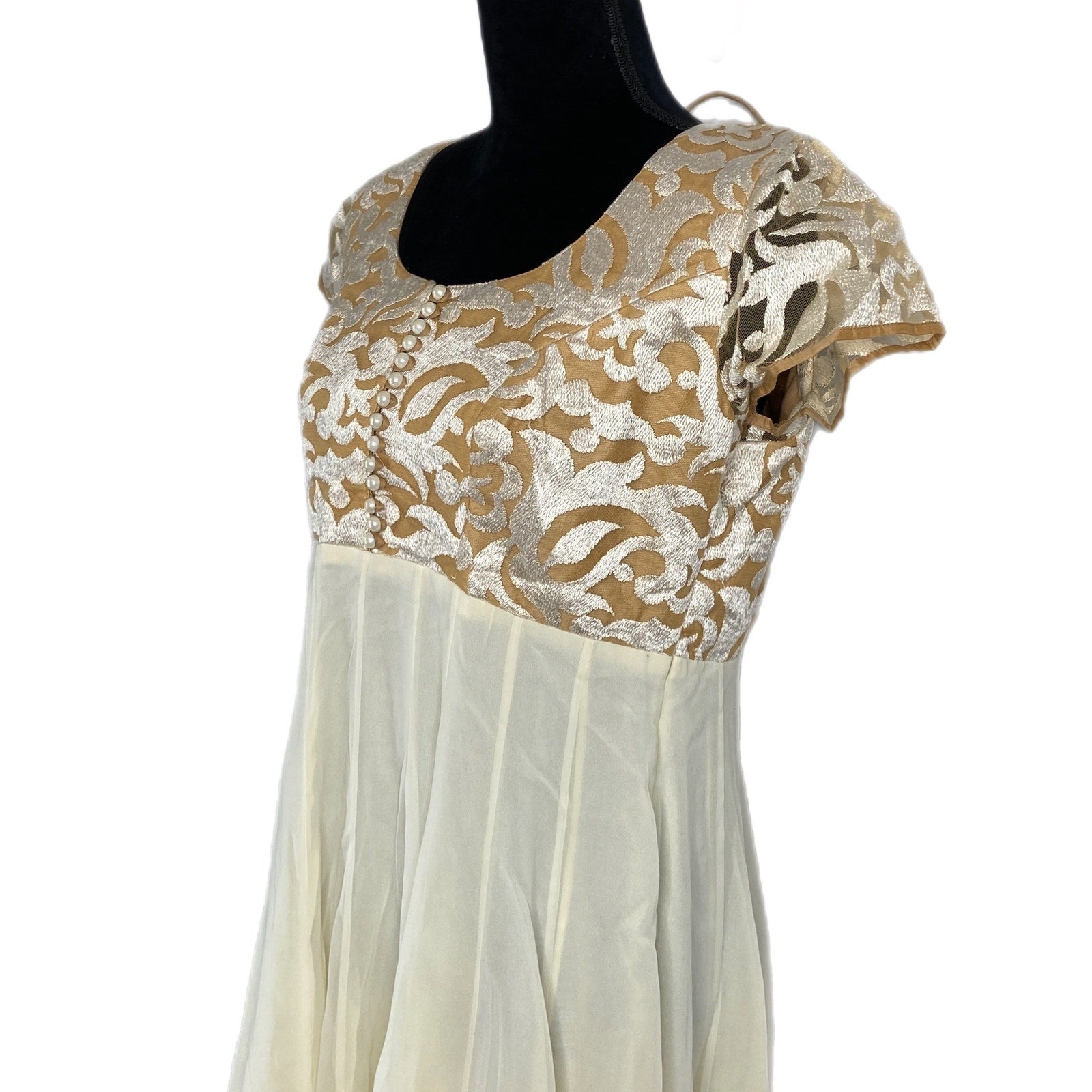Dressline High Waist Midi Ruffle Dress - Women's Size Small