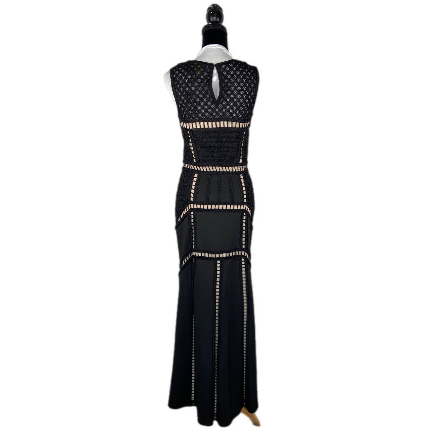 Formal Prom Scuba Tape Work Evening Floor Length Mermaid Dress - Women's Size 6
