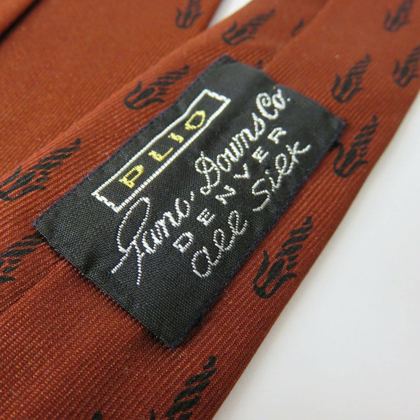 Vintage All Silk Seven Fold Patterned Men's Tie