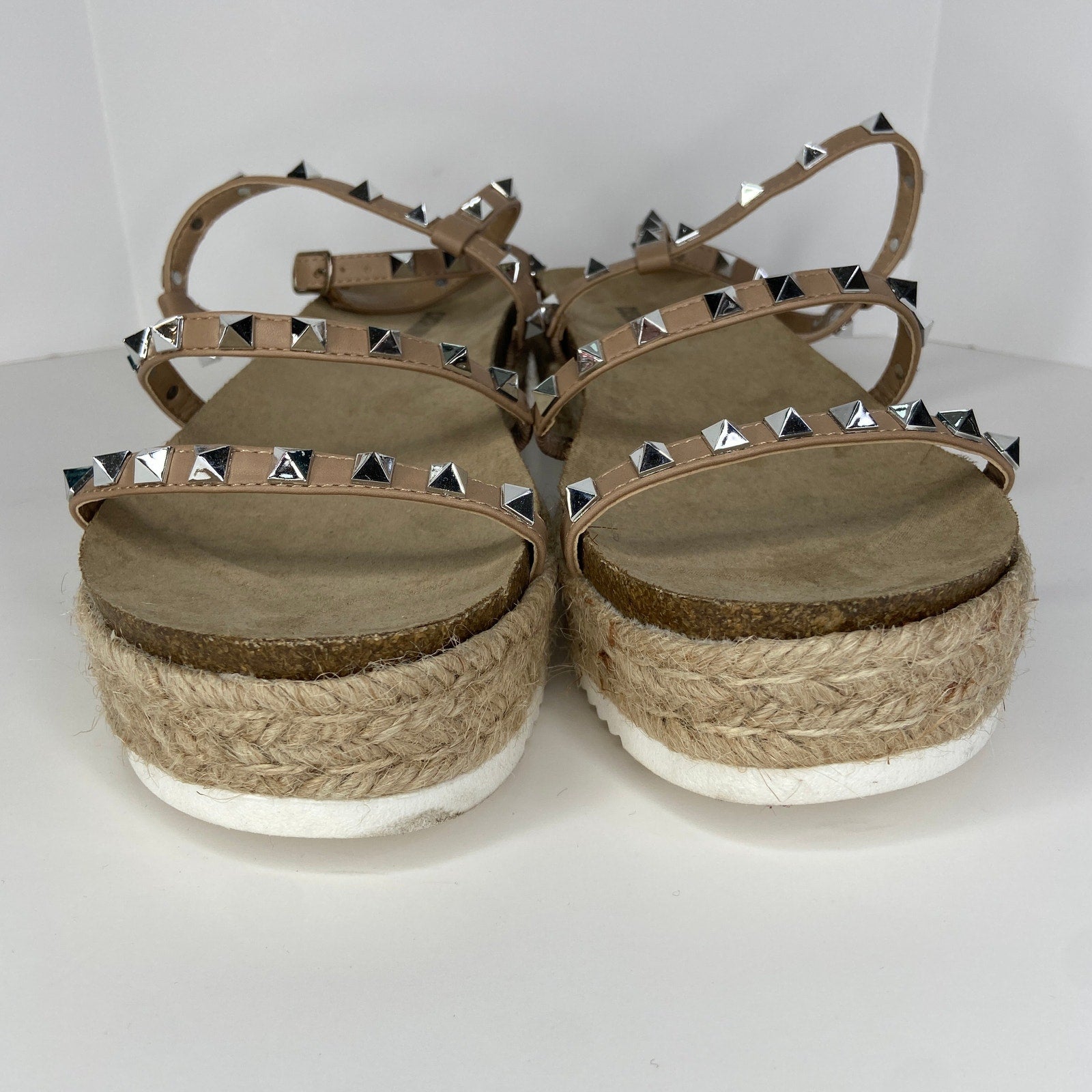 Cushionaire Malia Espadrille Embellished Sandals - Women's Size 11