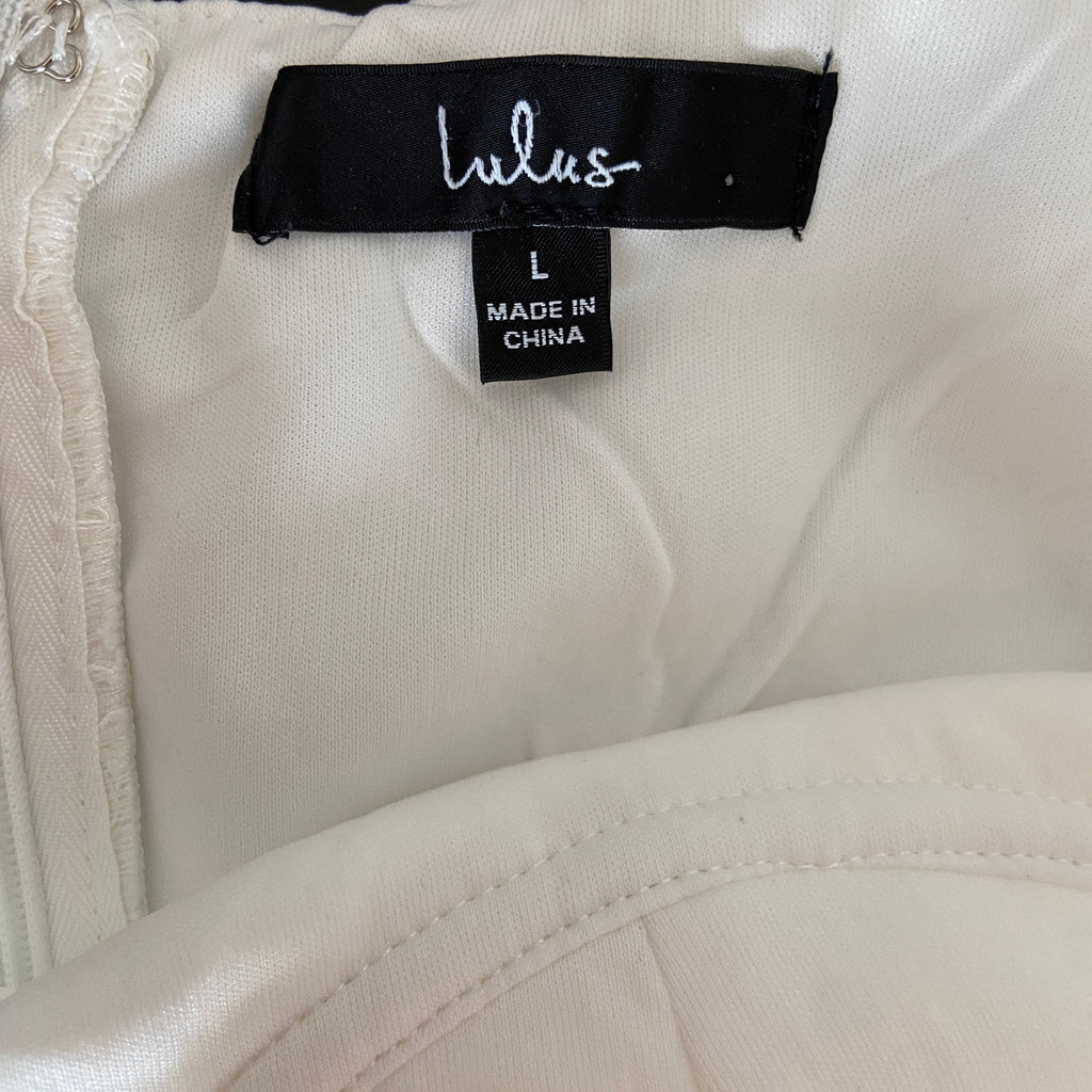 Lulus White Lace Mermaid Maxi Slip Dress - Women's Size L