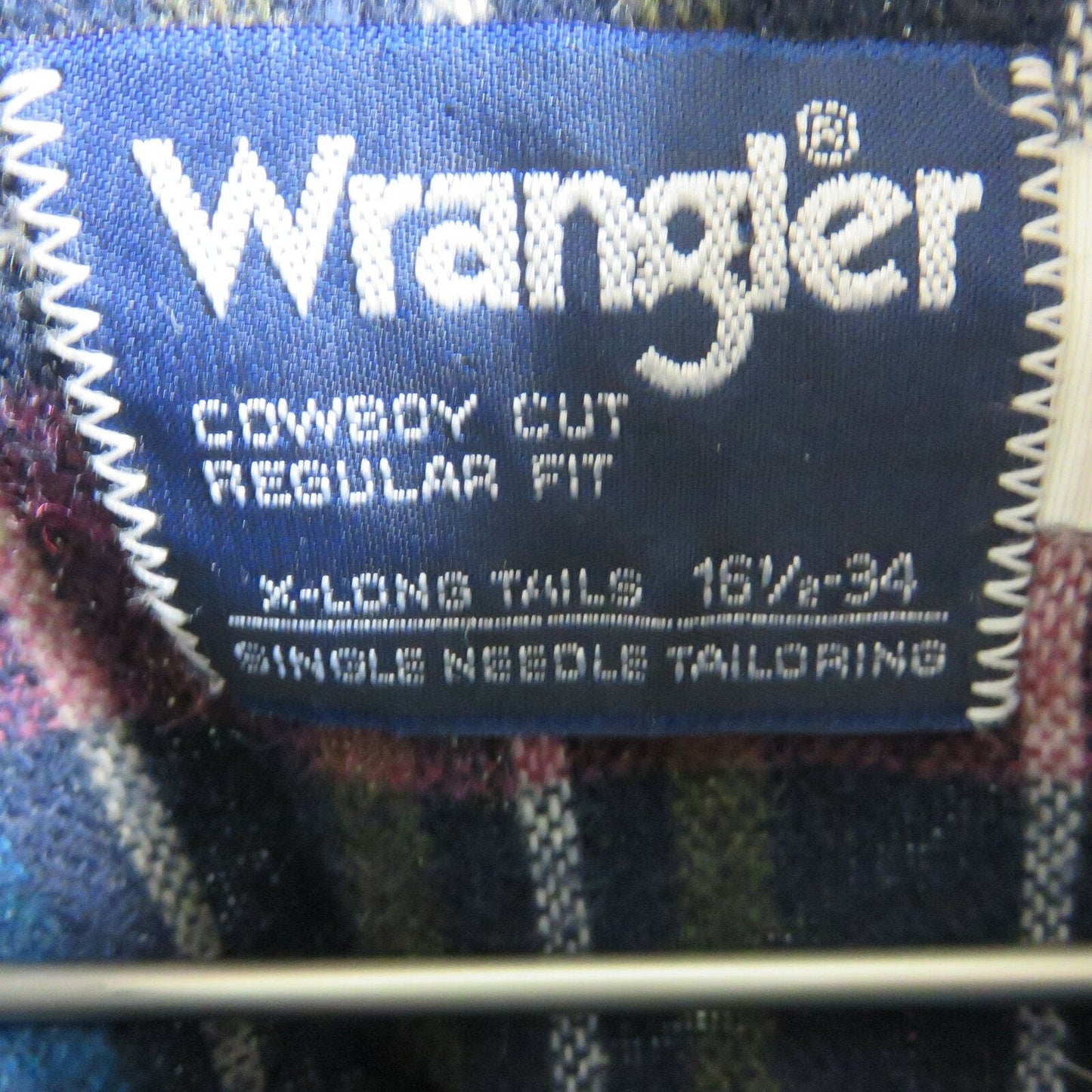 Vintage Wrangler Pearl Snap Cowboy Cut Flannel Shirt - Men's 16 1/2-34